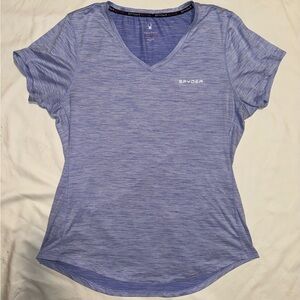 Spyder Women's Heathered Purple Short Sleeve Tee
